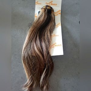 Tressmatch Clip-in Human Hair Extensions Ombre 20-22" length